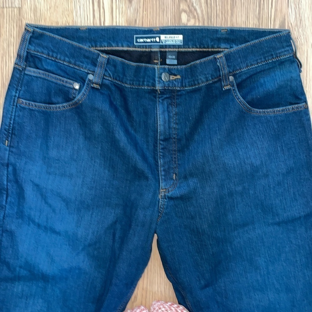 Carhartt Relaxed Fit, fleece lined jeans - Picture 2 of 7